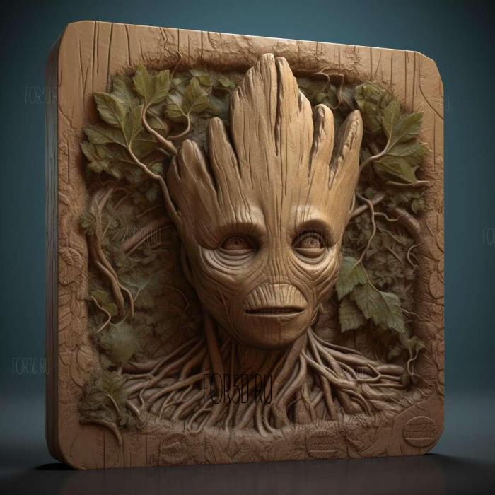Guardians of the Galaxy Part 2 4 stl model for CNC